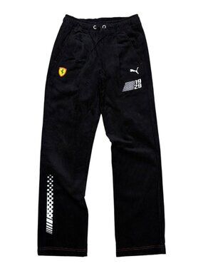 FERRARI x PUMA Corduroy Pants Racing Casual Straight Trousers Mens Small